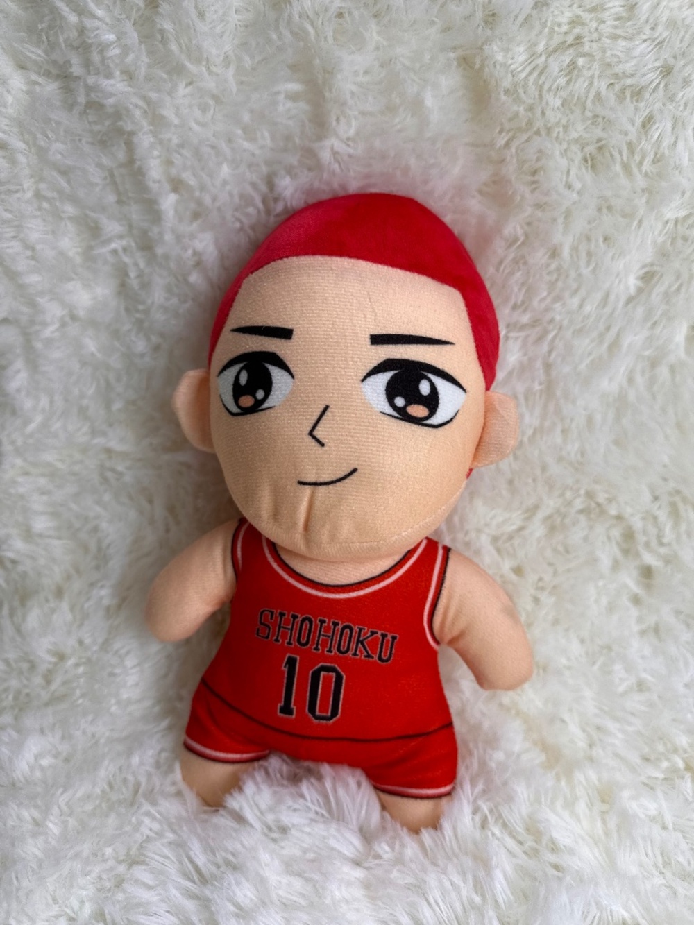 Slam Dunk Hanamichi Sakuragi 9” Plush Doll Anime Wearing Hs Jersey #10